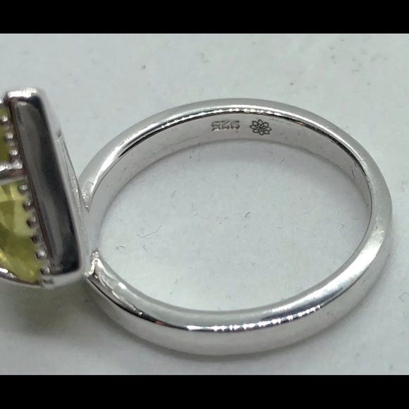 Gold Quartz 925 Ring - Picture 3 of 4